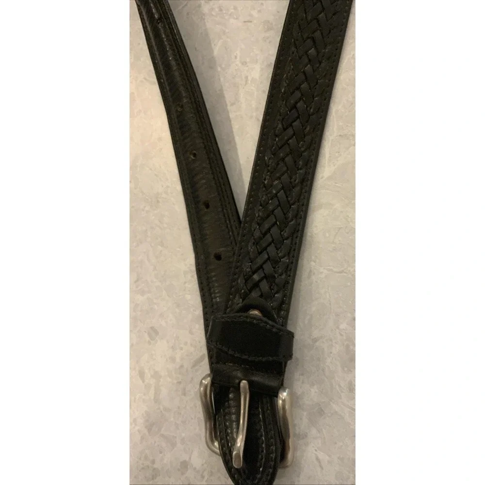 Vers Pelle leather belt vintage Italian Leather  36